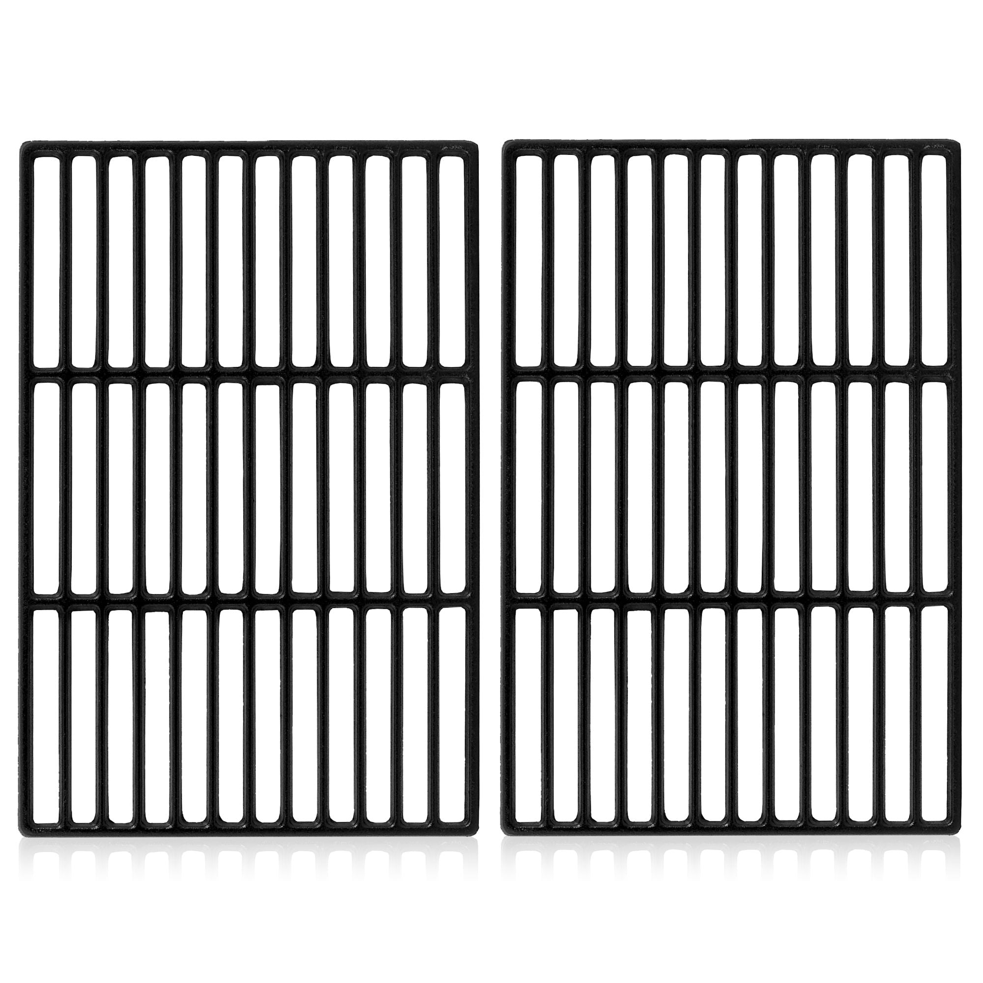 Grille de barbecue en fonte, lot de 2, 55 x 41,5 cm