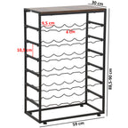 Wine rack, 30 wine bottles, with storage space
