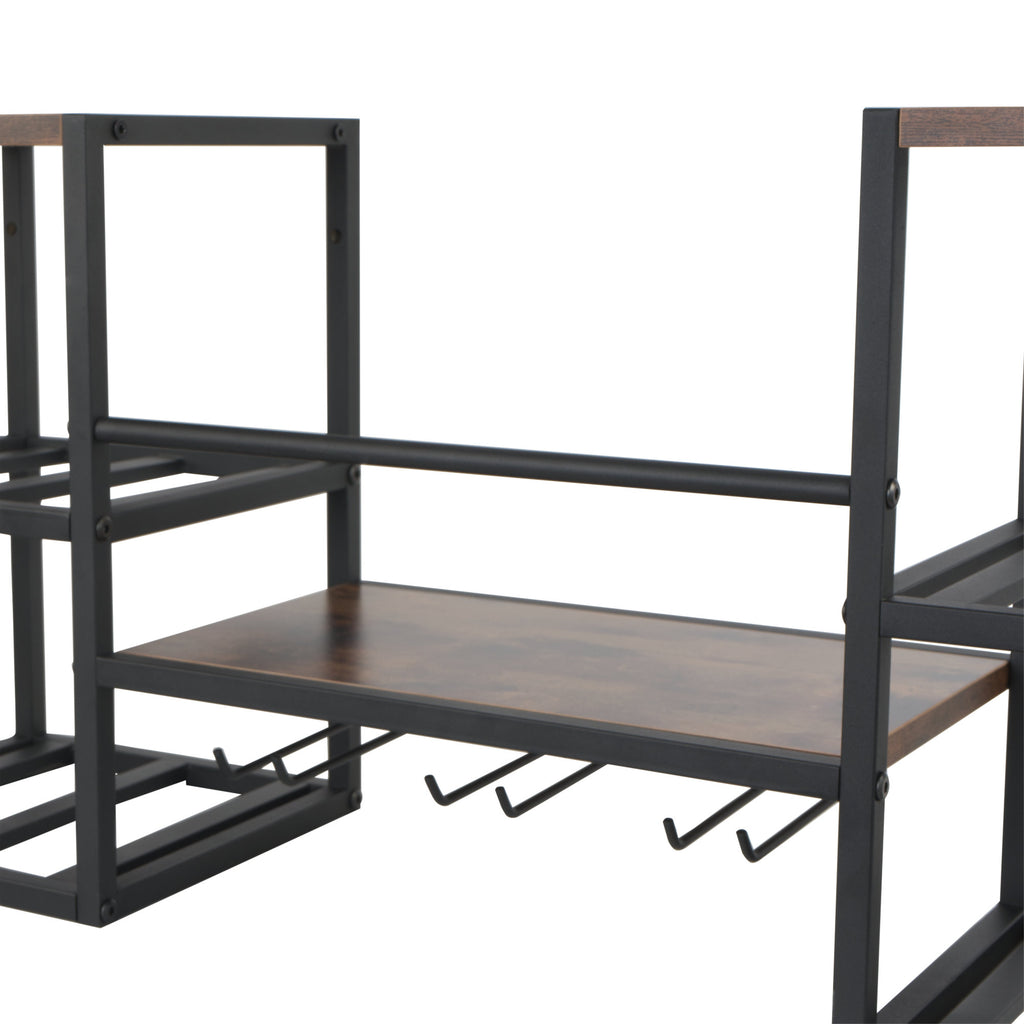 Weinregal, Wandmontiert