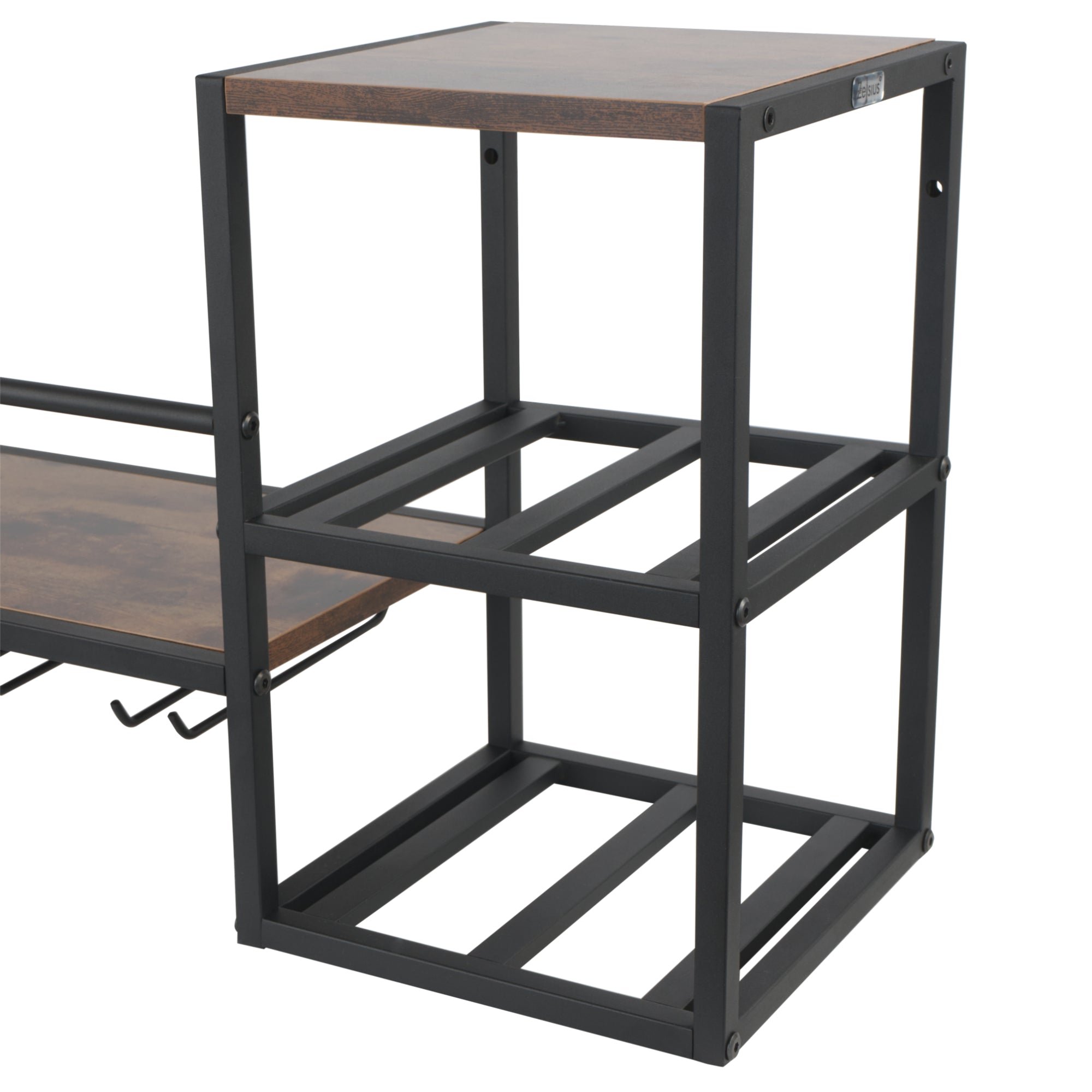 Wall-mounted wine rack