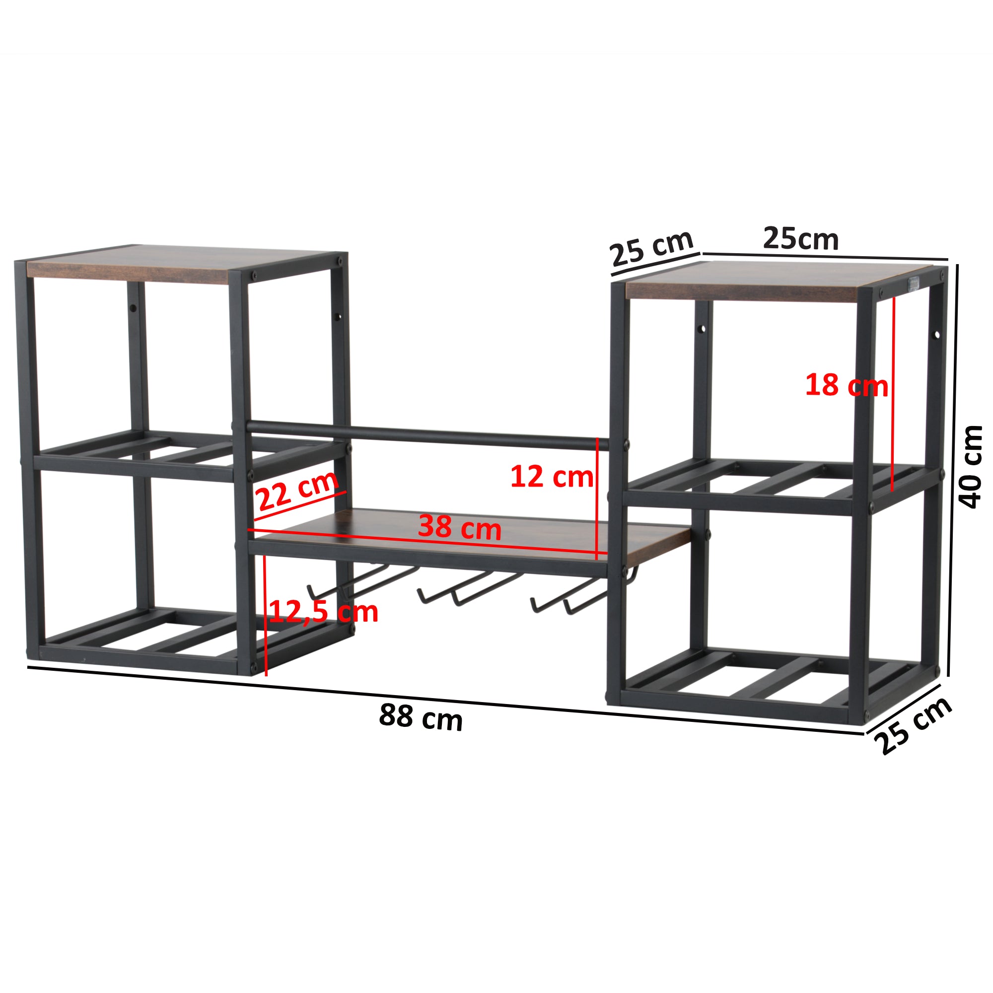 Wall-mounted wine rack