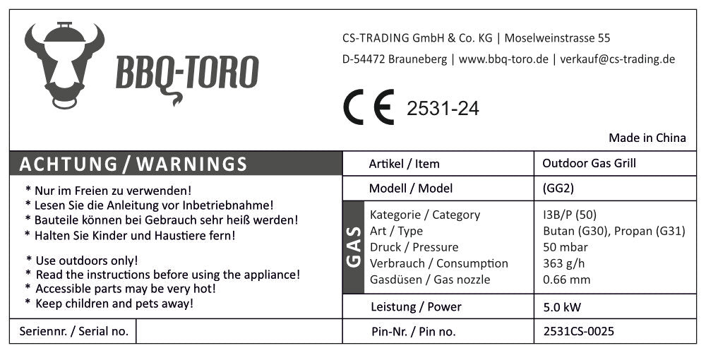 Tabletop gas grill, 2 burners, portable