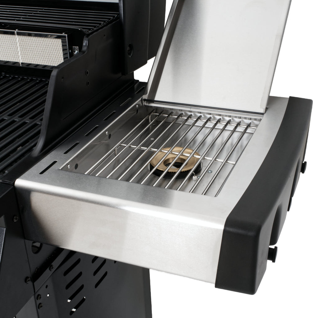 Gasgrill, Edelstahl, inkl. 4 Brenner, 1 Seitenbrenner, 1 Infrarotbrenner
