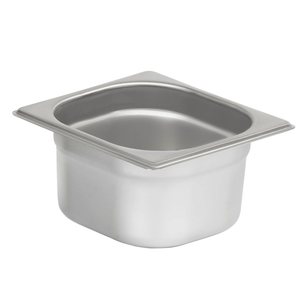 Récipient à ingrédients en acier inoxydable, couvercle à charnière, avec pieds en caoutchouc