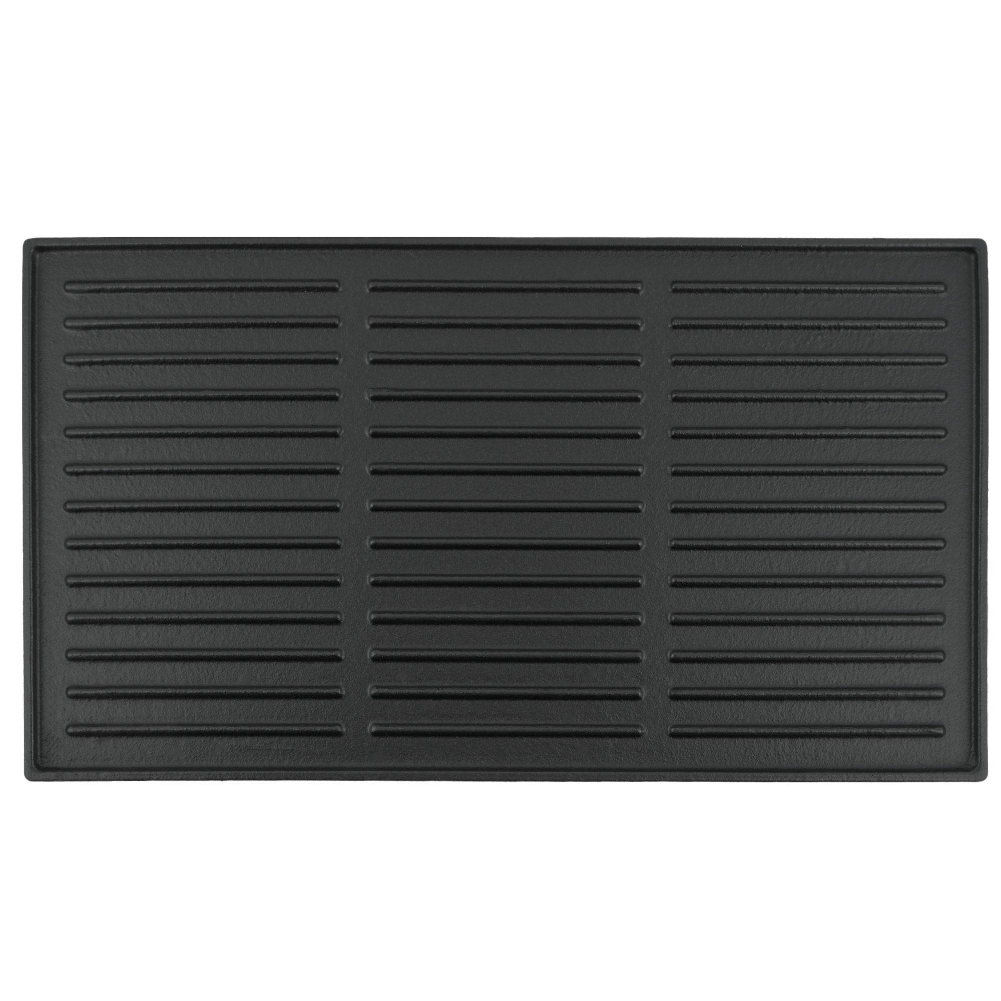 Plaque de cuisson réversible, 44 x 24,5 cm, en fonte émaillée.