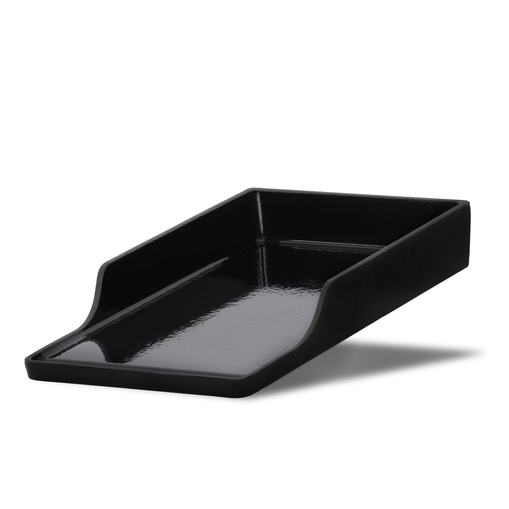 Plancha, 25.5 x 42.5 cm, cast iron, enamelled, grill tray