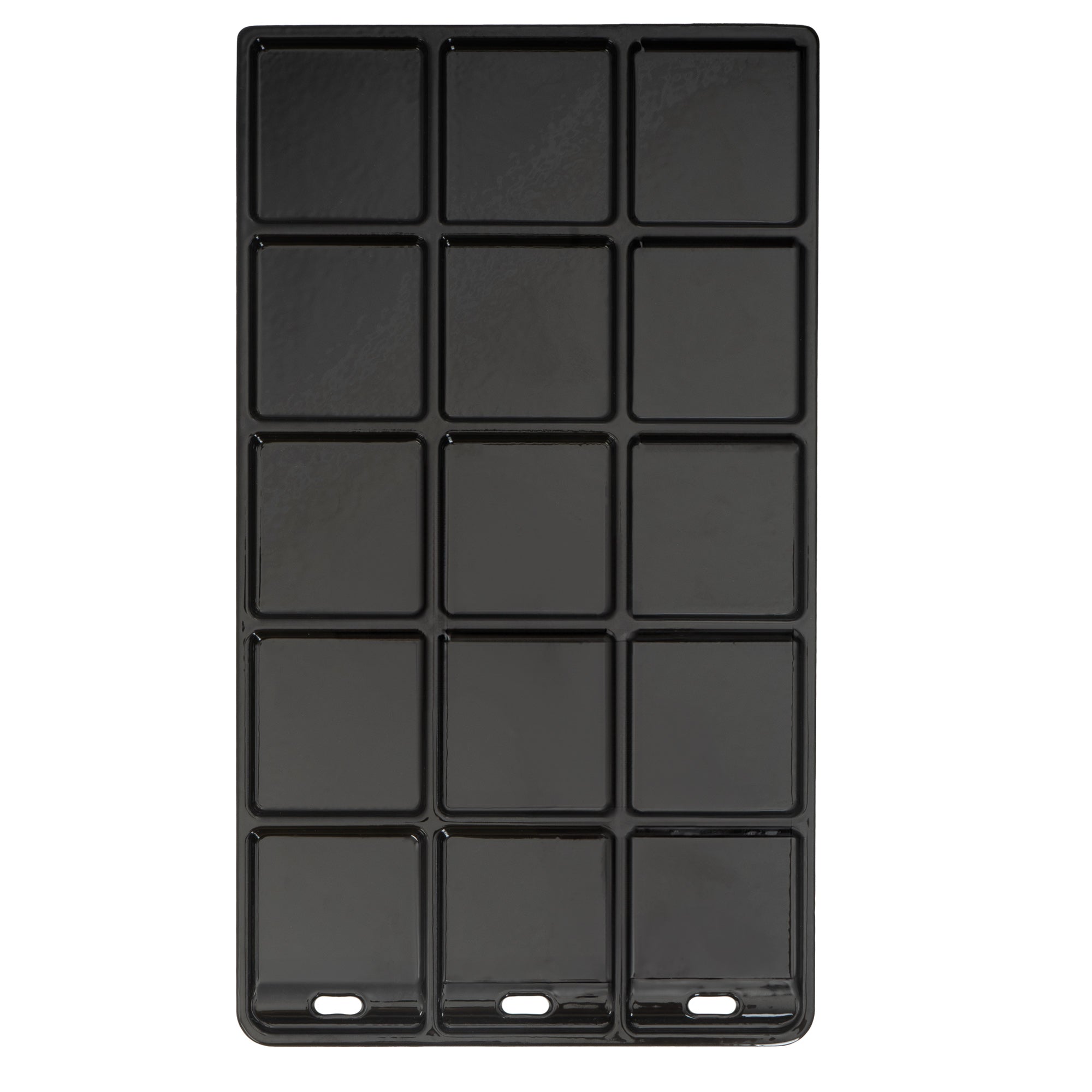 Plancha, 25,5 x 42,5 cm, en fonte émaillée, avec grille.