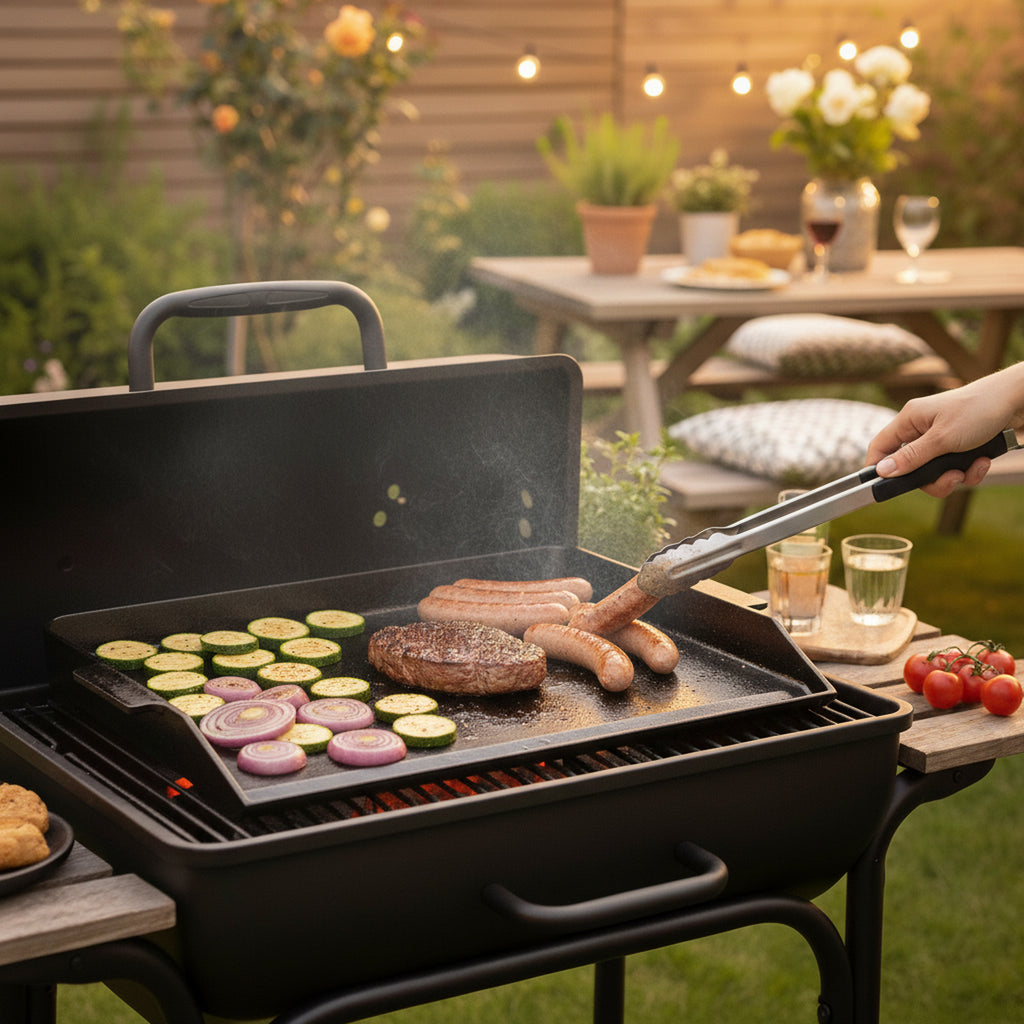 Plancha, 59 x 41 cm, cast iron, enamelled, grill tray