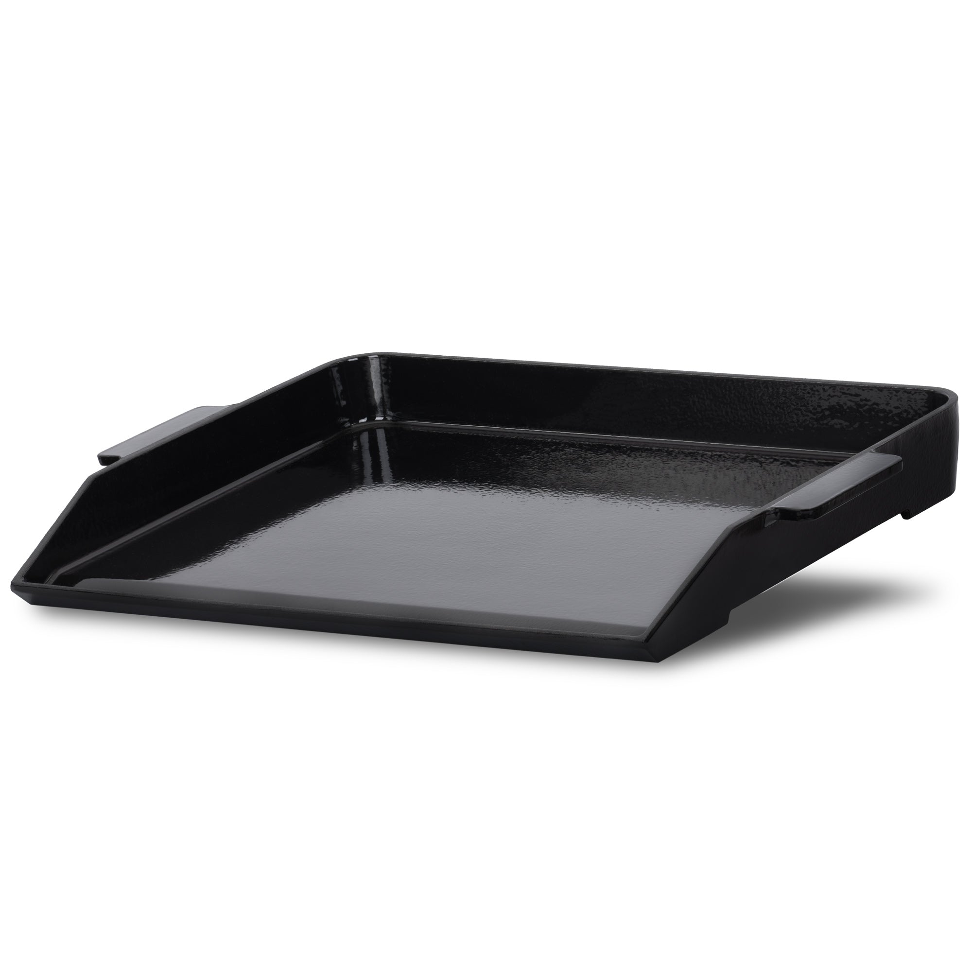 Plancha, 59 x 41 cm, en fonte émaillée, avec grille.