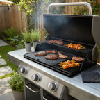 Reversible griddle, cast iron, grill plate