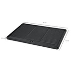 Reversible griddle, cast iron, grill plate