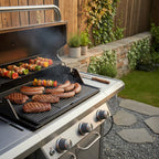 Reversible griddle, cast iron, grill plate