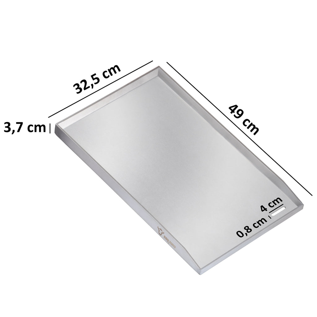 Plancha, acier inoxydable, plateau de cuisson