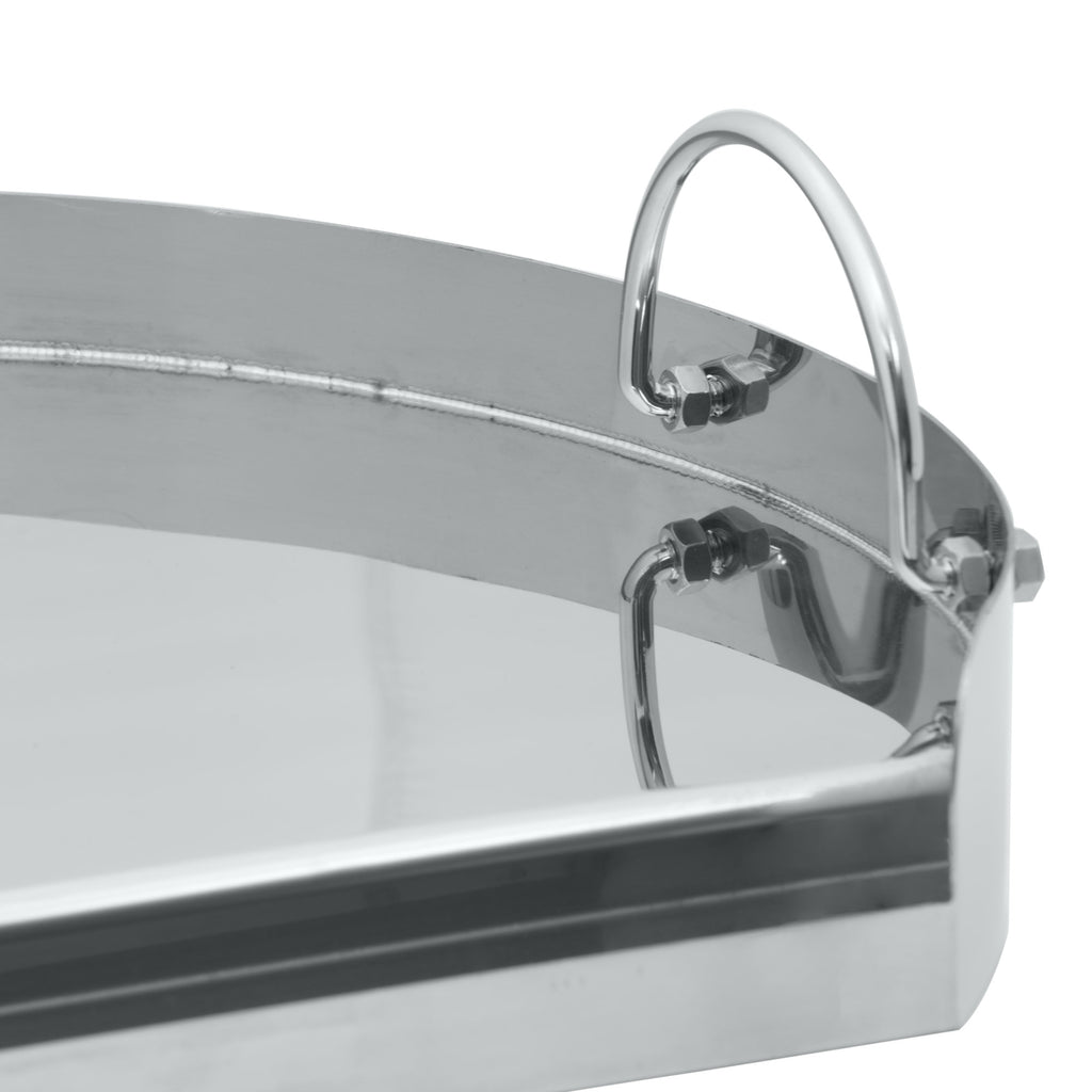 Plancha, Ø 55 cm, acier inoxydable, idéale pour les barbecues à charbon de 57 cm