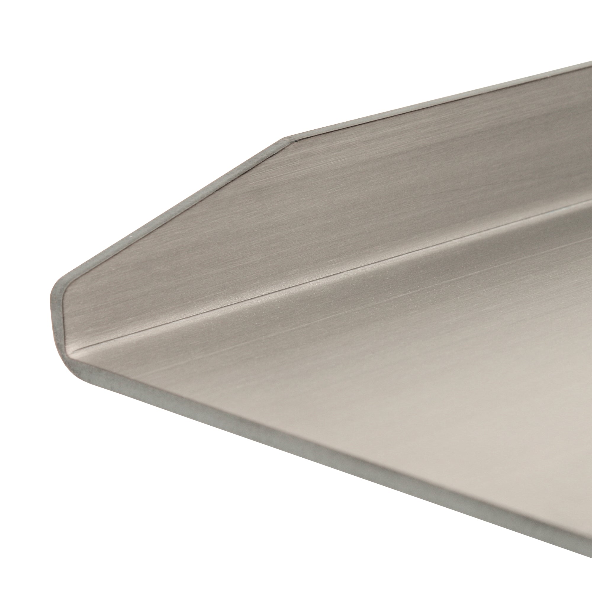 Plancha en inox avec égouttoir d'angle et plateau de cuisson