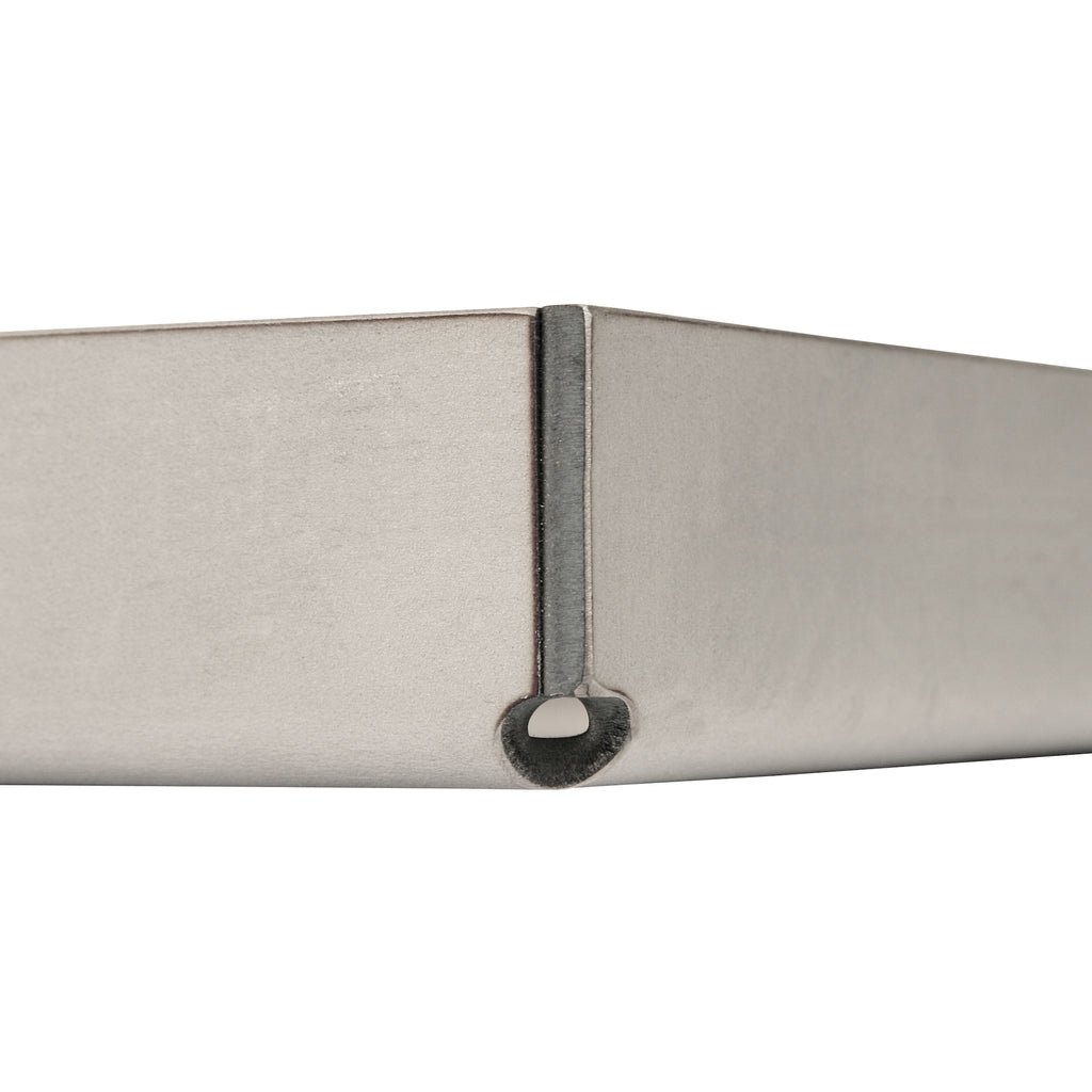 Plancha en inox avec égouttoir d'angle et plateau de cuisson