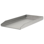 Plancha, stainless steel, with corner drain, grill tray