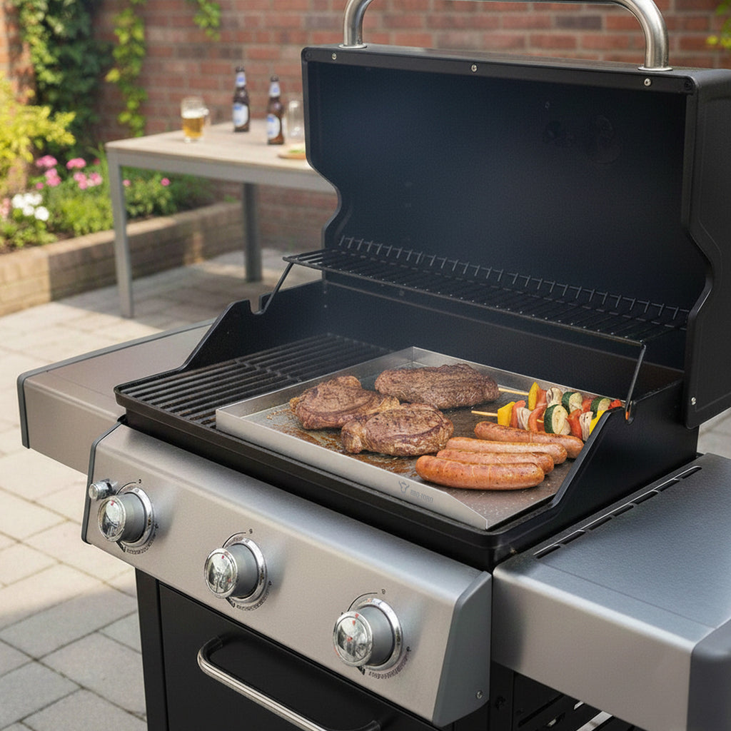 Plancha, acier inoxydable, plateau de cuisson