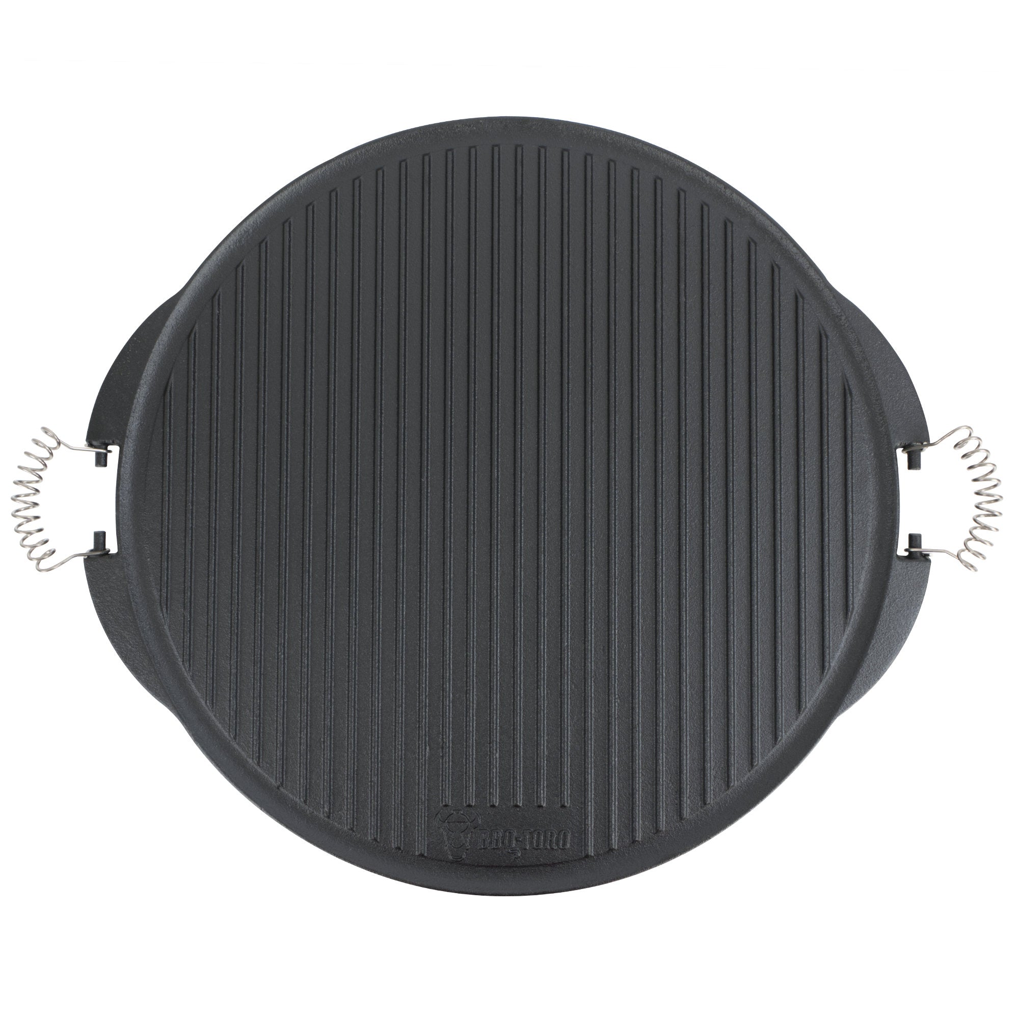 Assiette réversible en fonte émaillée, avec poignées