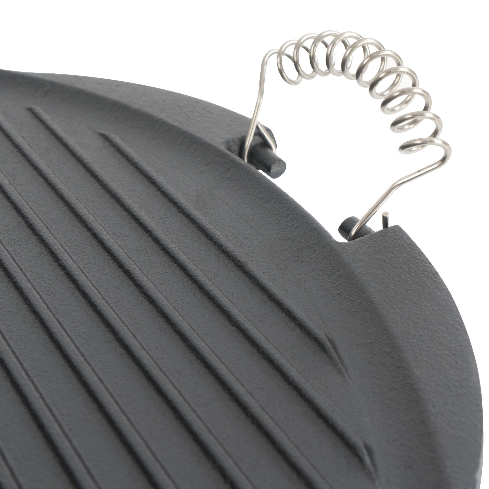 Reversible plate, cast iron, enamelled, with handles