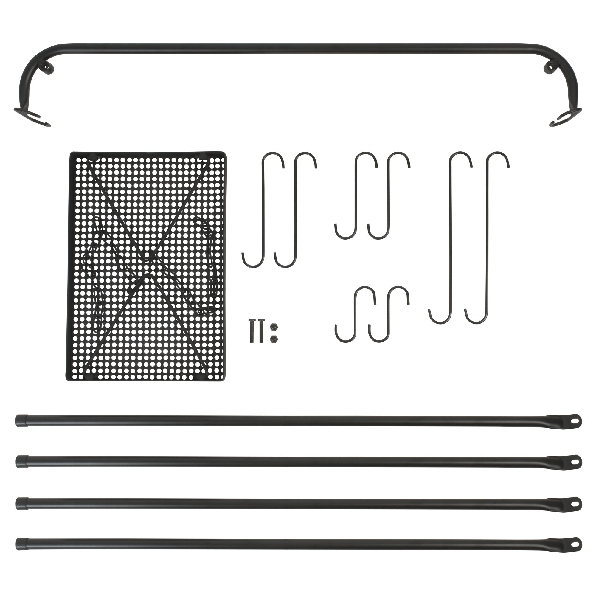 Grill swing set, 10 pieces, including 8 hooks