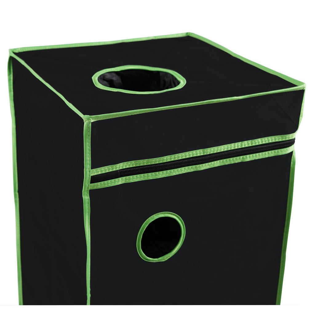 Tente de culture, 160 x 120 x 205 cm, noir/vert, pour la culture de plantes d'intérieur