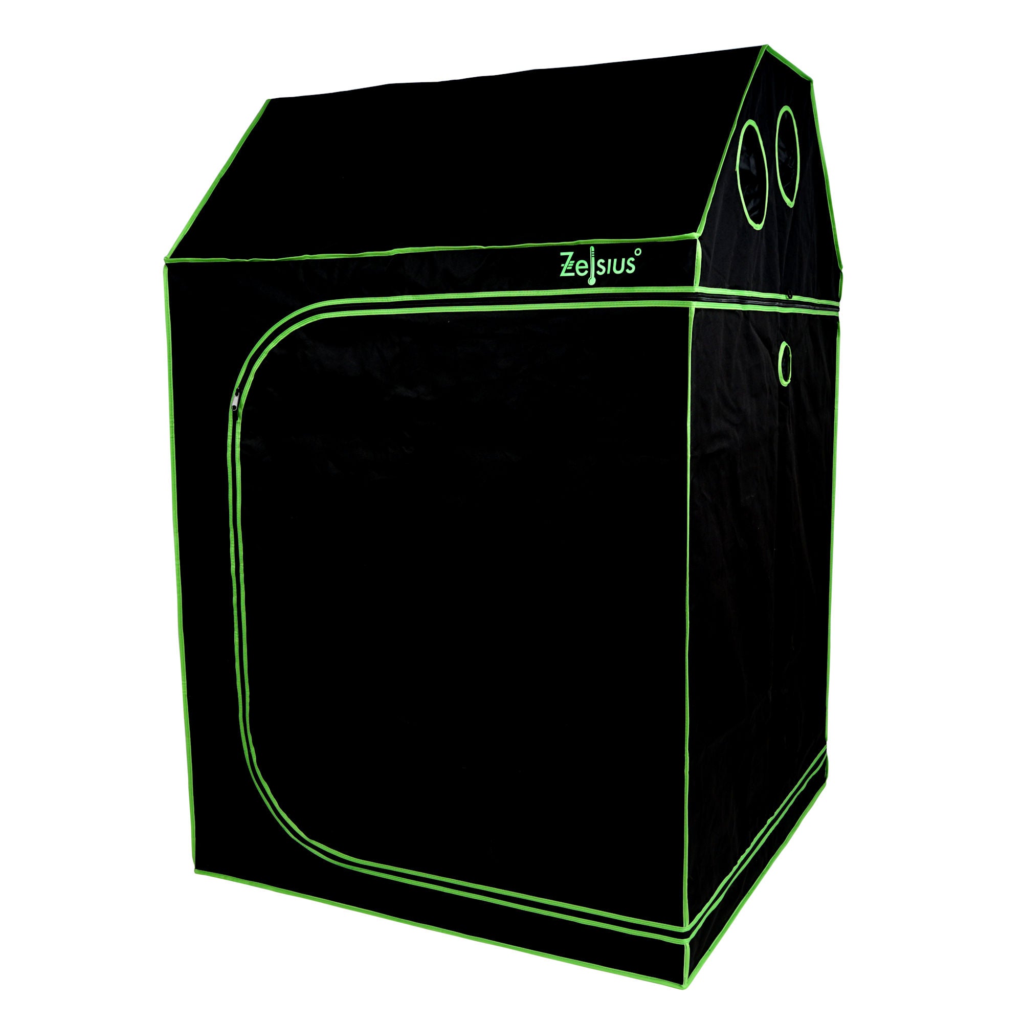 Zuchtzelt, 120 x 120 x 180 cm, schwarz/grün, Pflanzenzucht Indoor