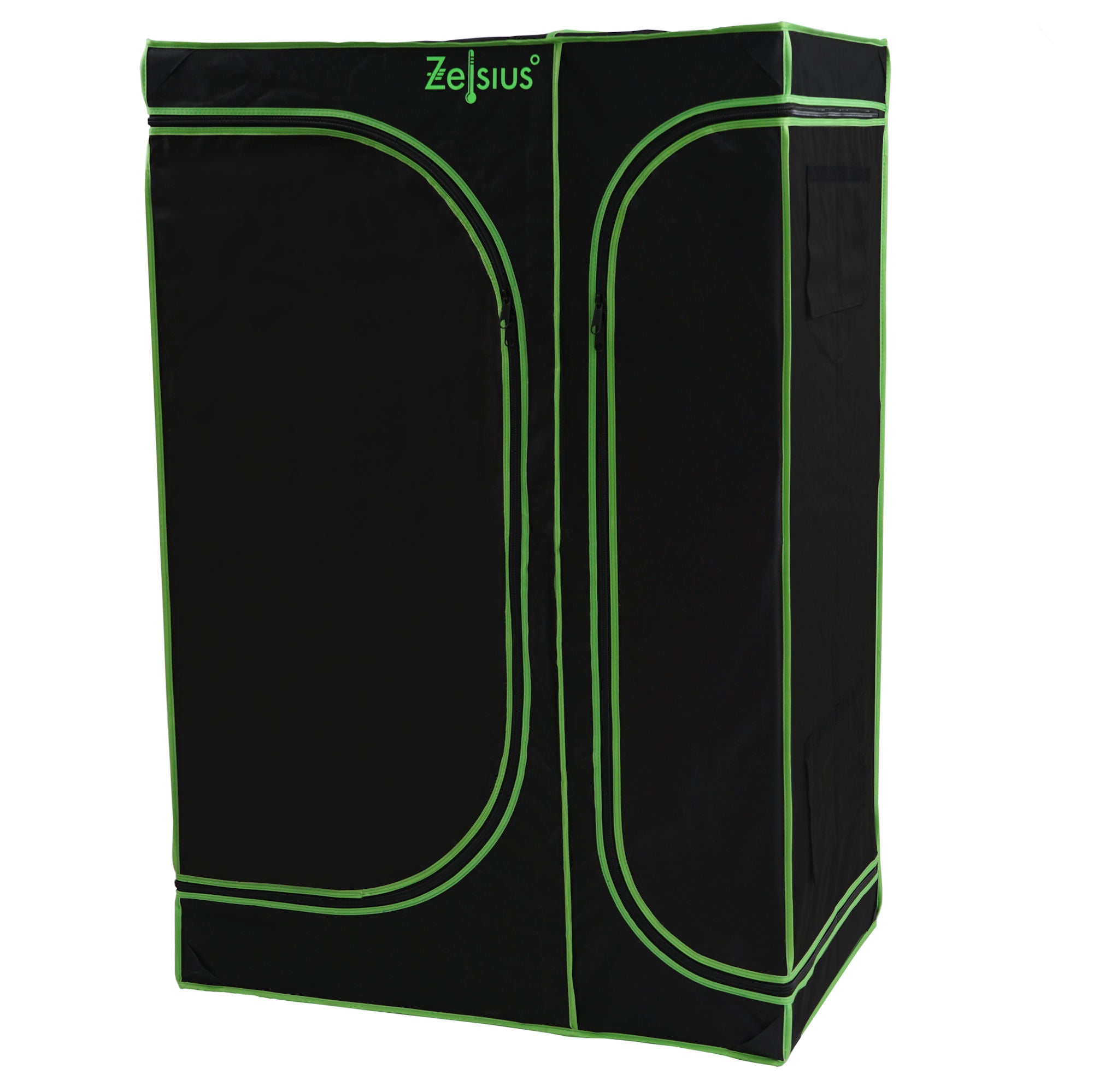 Tente de culture, 160 x 120 x 205 cm, noir/vert, pour la culture de plantes d'intérieur