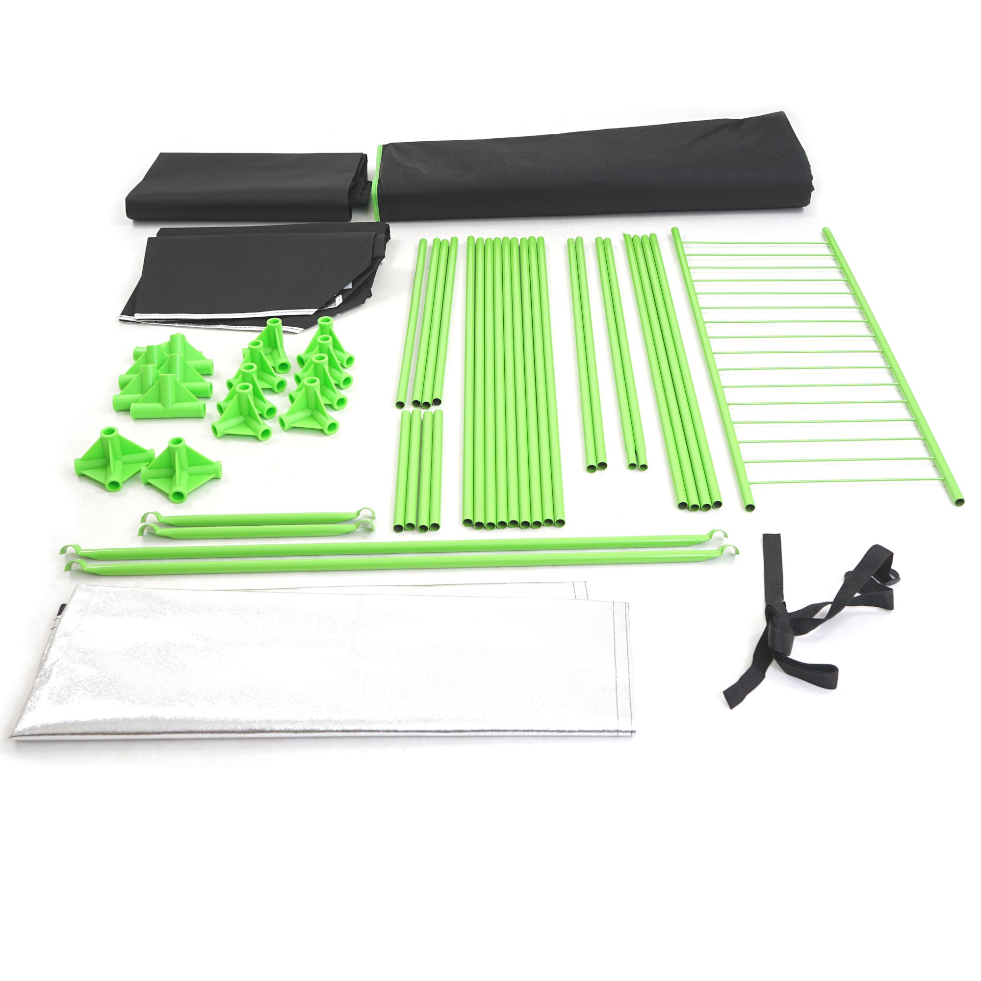 Zuchtzelt, 120 x 90 x 145 cm, schwarz/grün, Pflanzenzucht Indoor