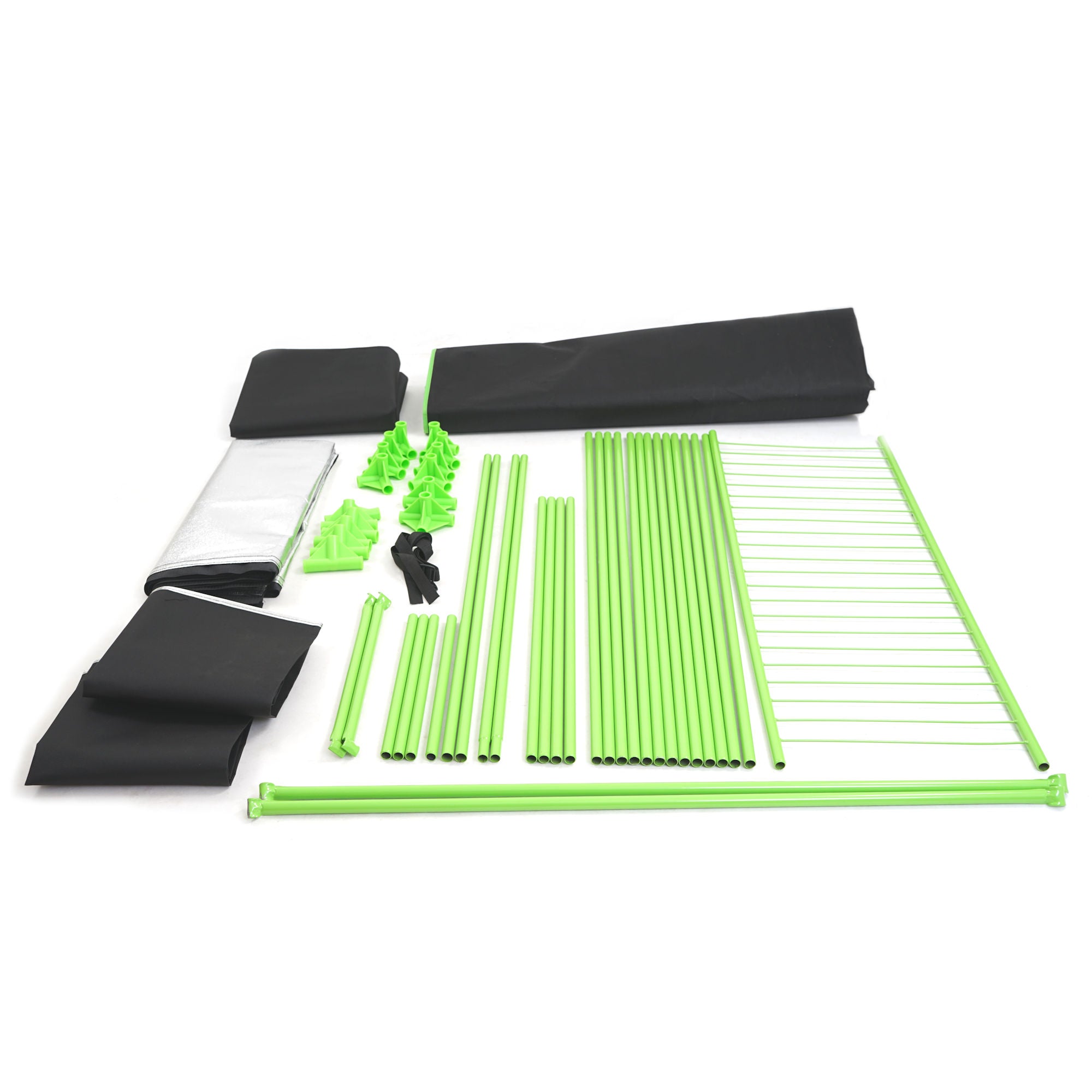 Tente de culture, 160 x 120 x 205 cm, noir/vert, pour la culture de plantes d'intérieur