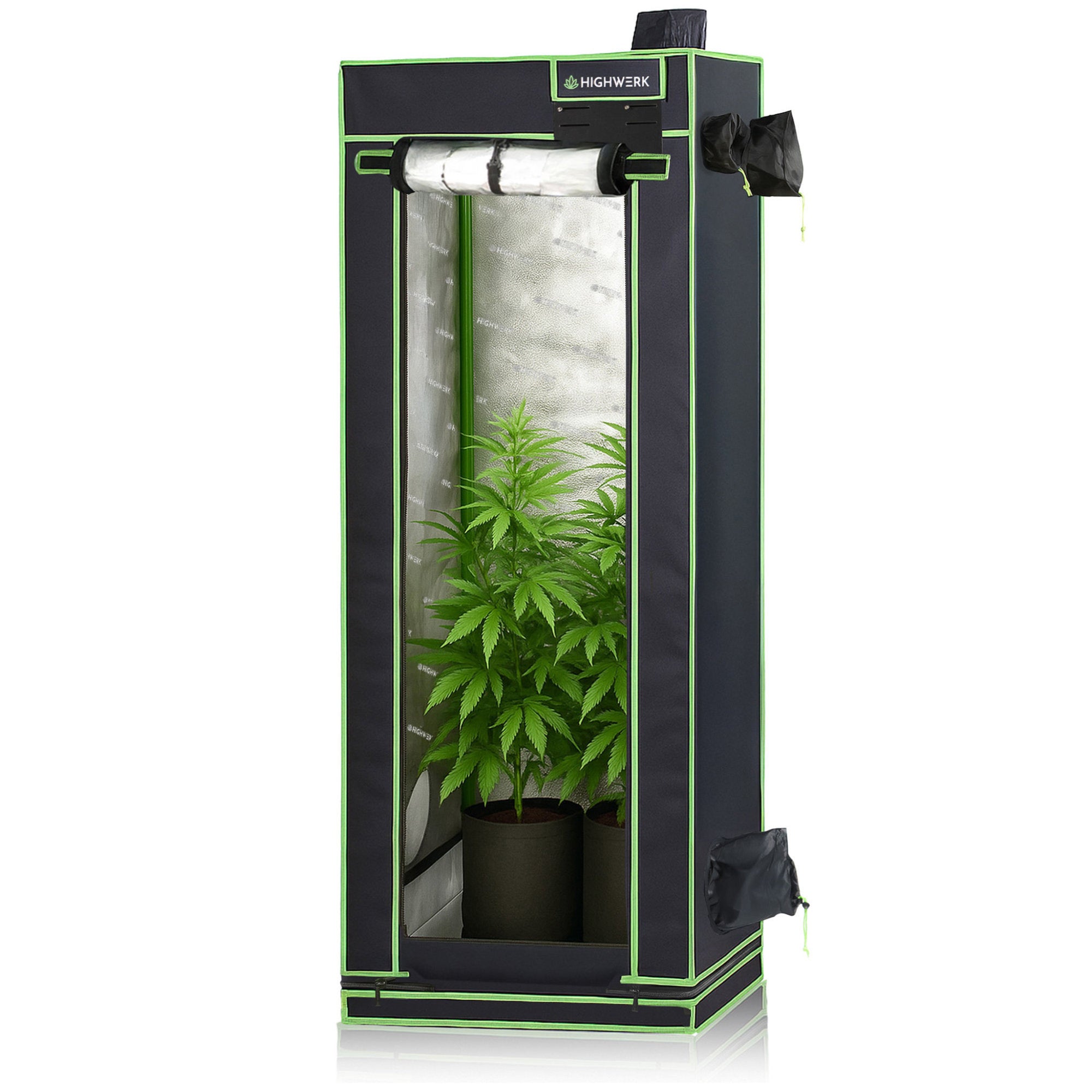 Grow tent, black/green, indoor plant cultivation