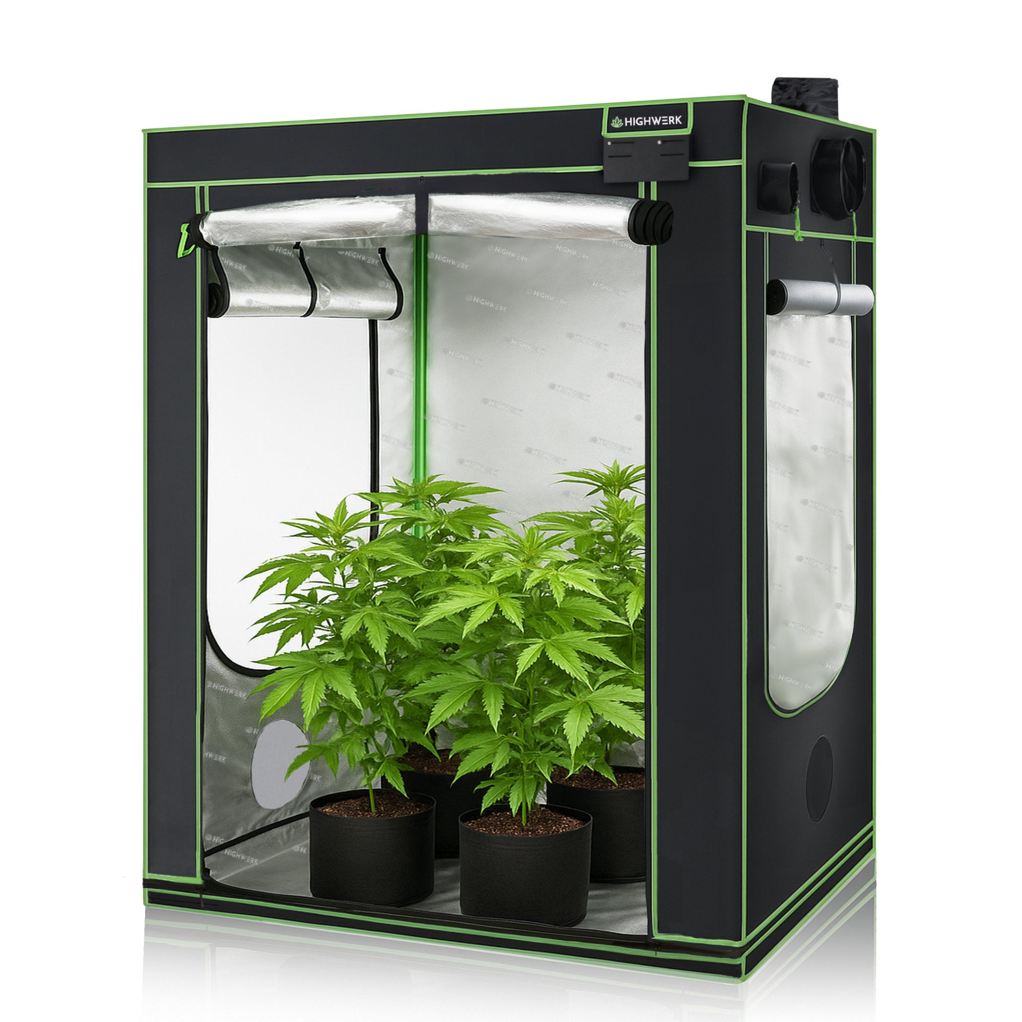 Grow tent, black/green, indoor plant cultivation
