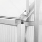Greenhouse, 430 x 190 cm, 6 mm panels, 8.17 m², aluminum