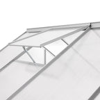 Greenhouse, 310 x 190 cm, 6 mm panels, approx. 5.90 m², aluminum