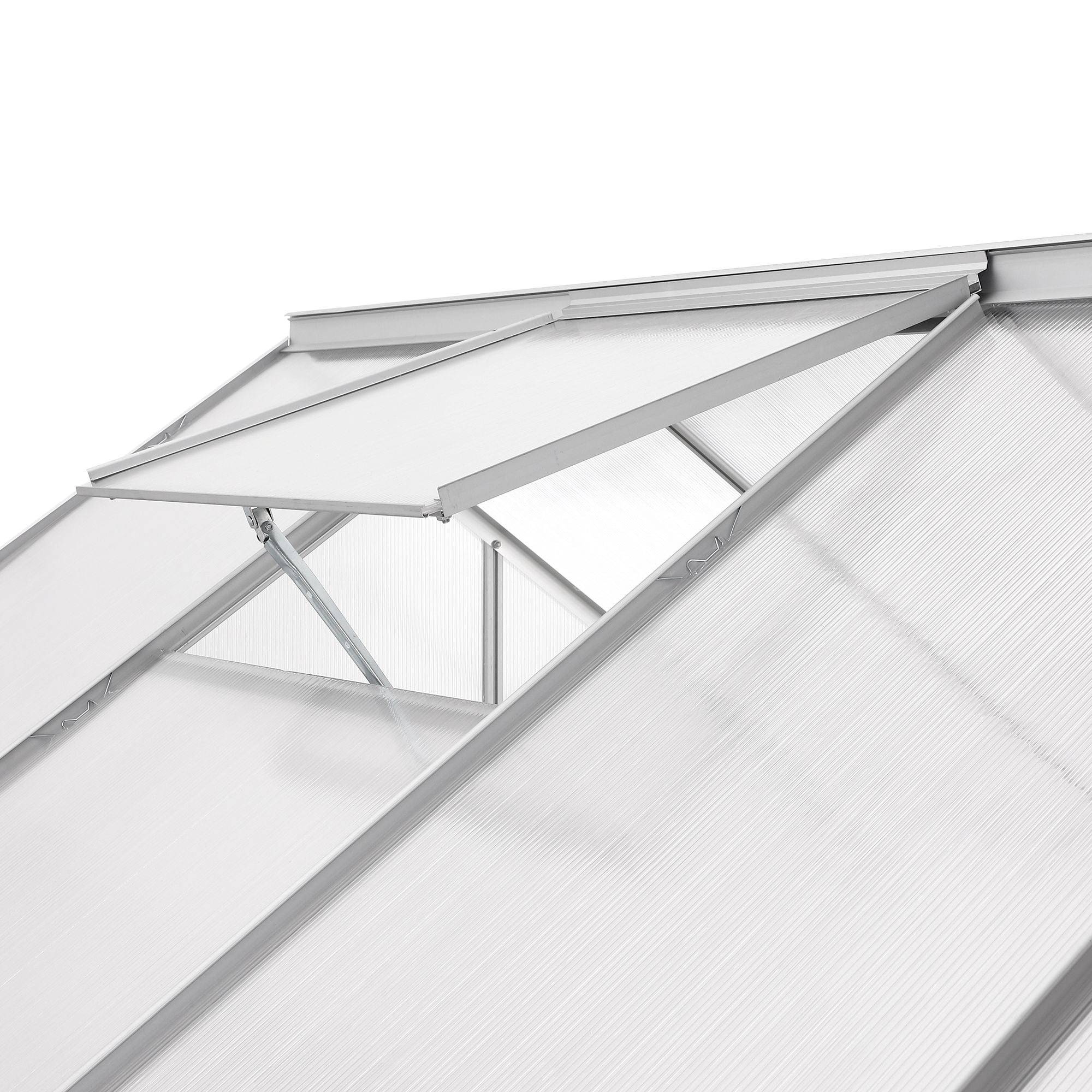 Serre, 310 x 190 cm, panneaux de 6 mm, env. 5,90 m², aluminium