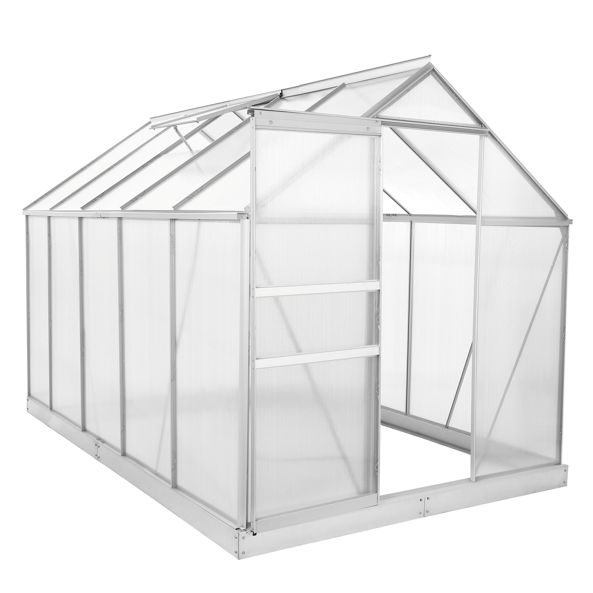 Serre, 310 x 190 cm, panneaux de 6 mm, env. 5,90 m², aluminium