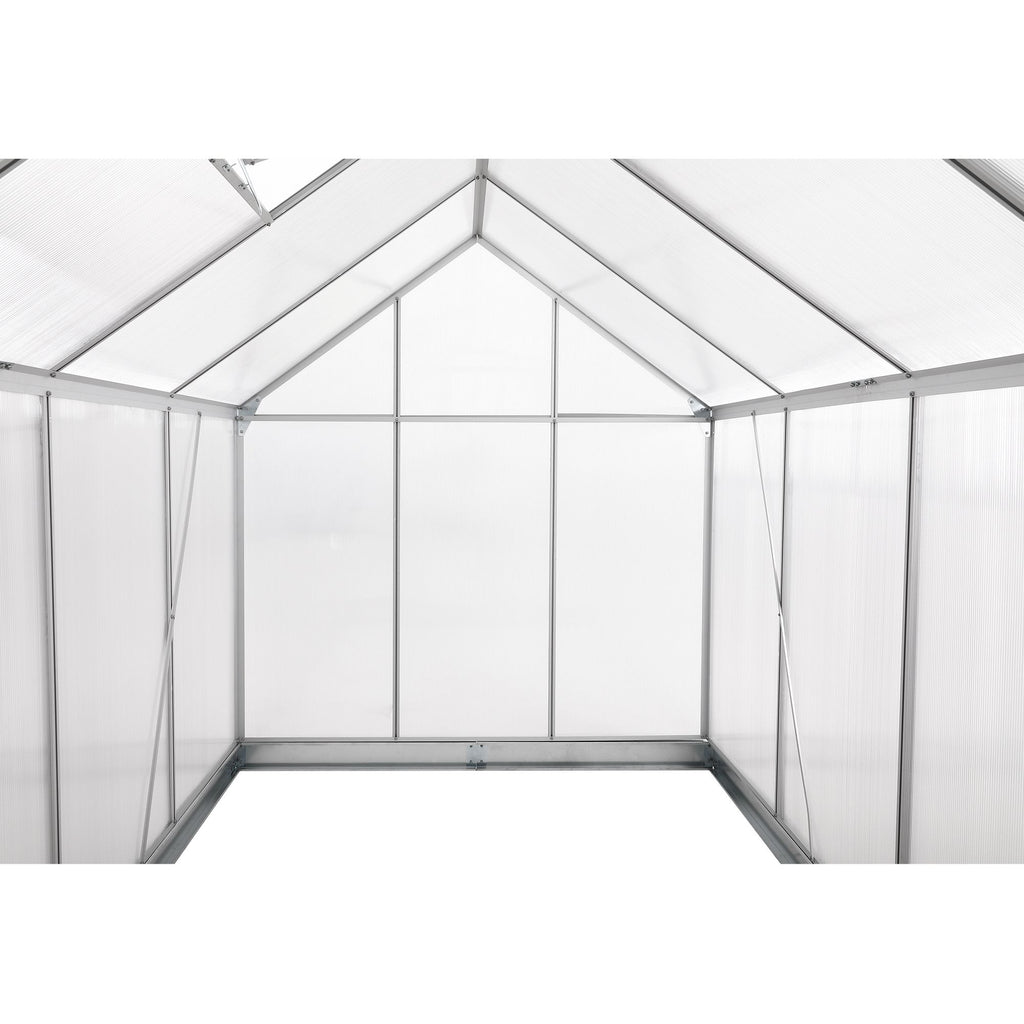 Serre, 310 x 190 cm, panneaux de 6 mm, env. 5,90 m², aluminium