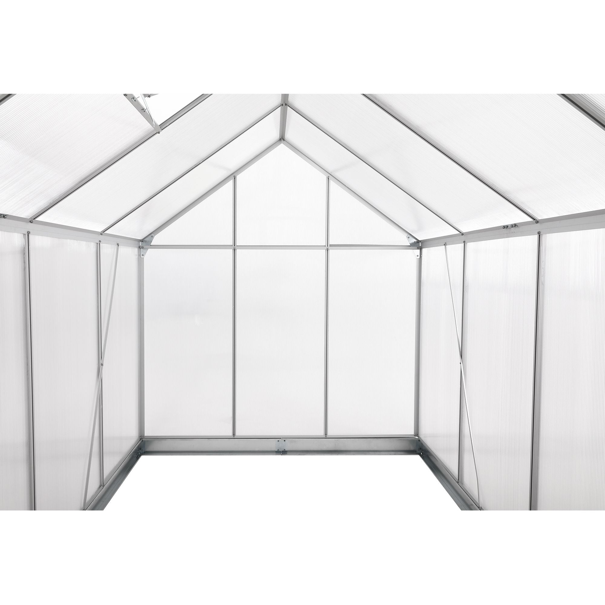 Serre, 310 x 190 cm, panneaux de 6 mm, env. 5,90 m², aluminium