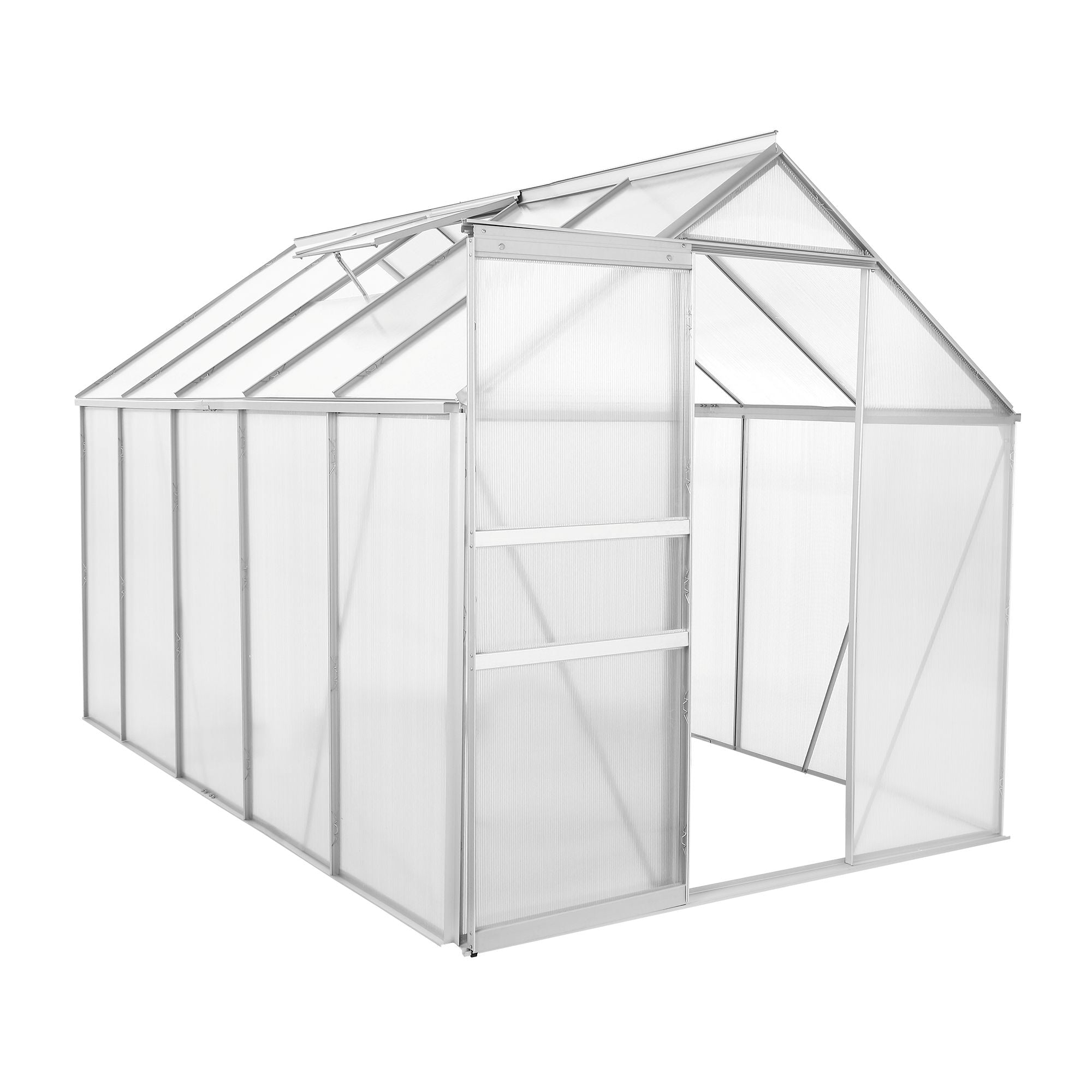 Serre, 310 x 190 cm, panneaux de 6 mm, env. 5,90 m², aluminium