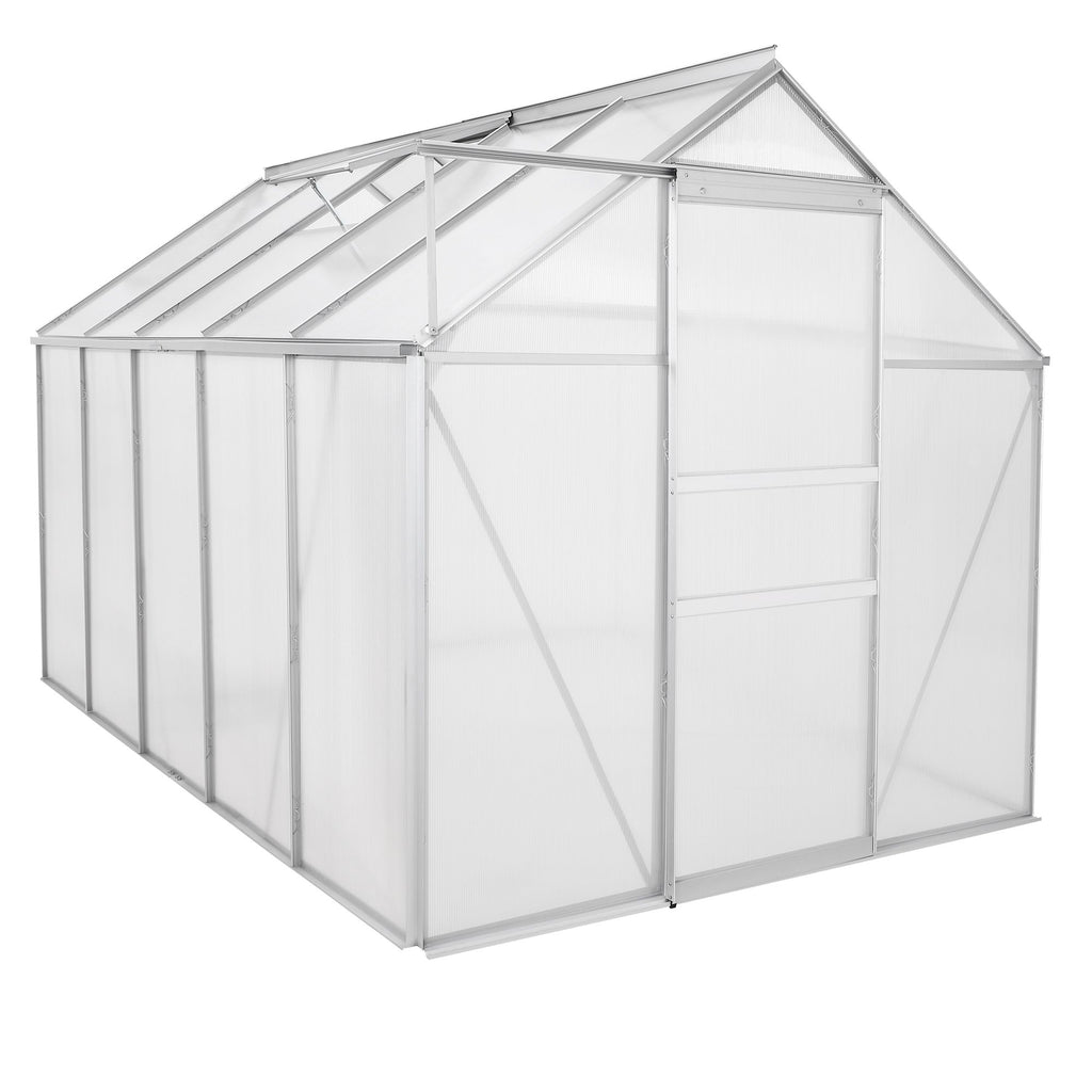 Serre, 310 x 190 cm, panneaux de 6 mm, env. 5,90 m², aluminium