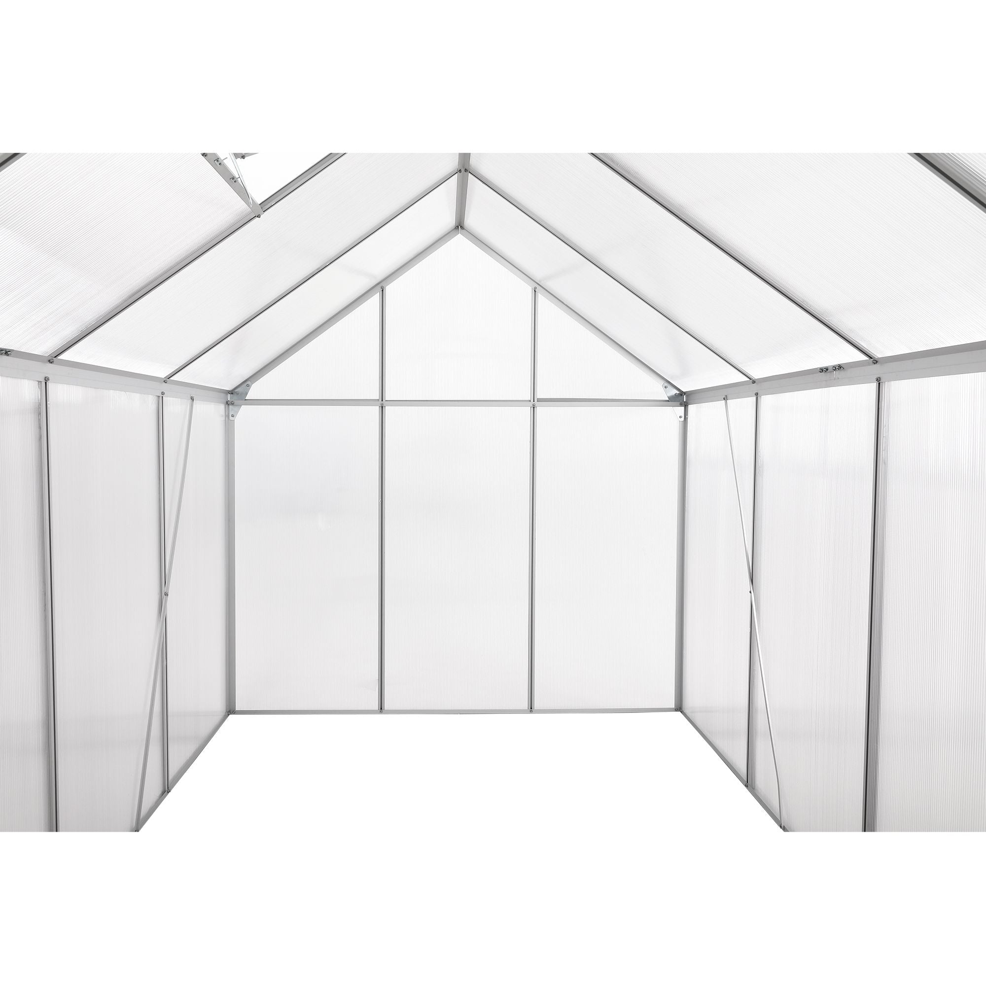 Serre, 310 x 190 cm, panneaux de 6 mm, env. 5,90 m², aluminium