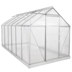 Greenhouse, 380 x 190 cm, 6 mm panels, 7.22 m², aluminum