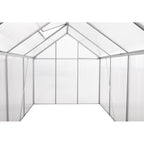 Greenhouse, 380 x 190 cm, 6 mm panels, 7.22 m², aluminum