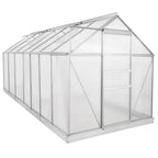 Greenhouse, 430 x 190 cm, 6 mm panels, 8.17 m², aluminum