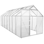 Greenhouse, 430 x 190 cm, 6 mm panels, 8.17 m², aluminum