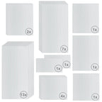 Plaques de polycarbonate alvéolaire, lot de 31, épaisseur 4 mm, plaques de remplacement