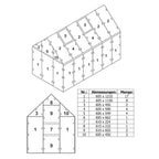 Plaques de polycarbonate alvéolaire, lot de 42, 6 mm, plaques de remplacement