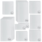 Plaques de polycarbonate alvéolaire, lot de 46, 6 mm, plaques de remplacement