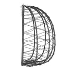 Fauteuil suspendu, assise ronde, structure comprise