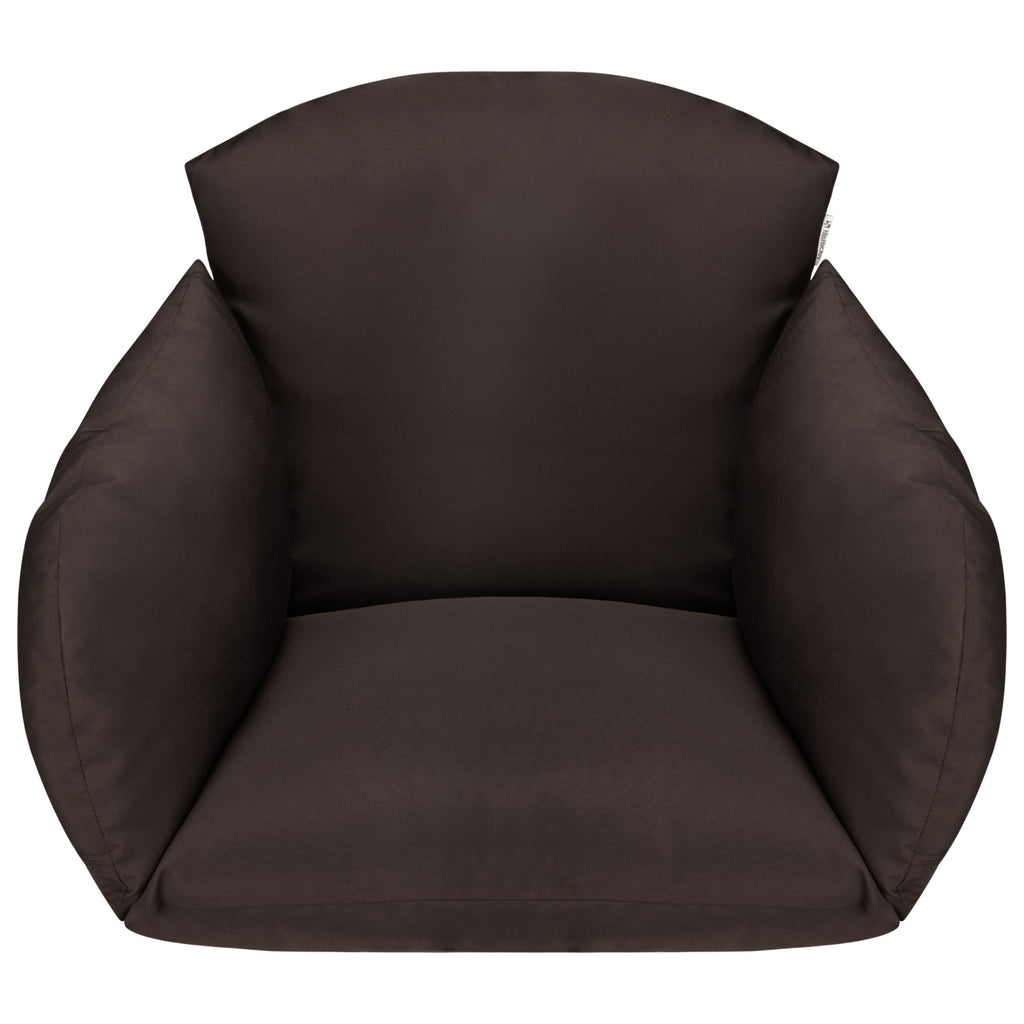 Fauteuil suspendu, assise ronde, structure comprise